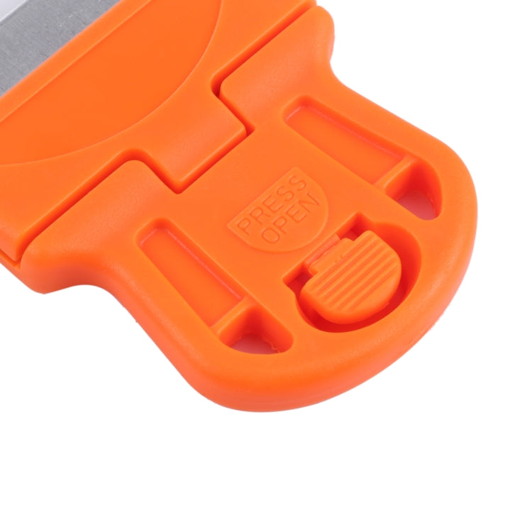 Glue Remover Squeegee Sticker Cleaner Plastic Handle Scraper(Orange) - Dust Remove Tool by buy2fix | Online Shopping UK | buy2fix