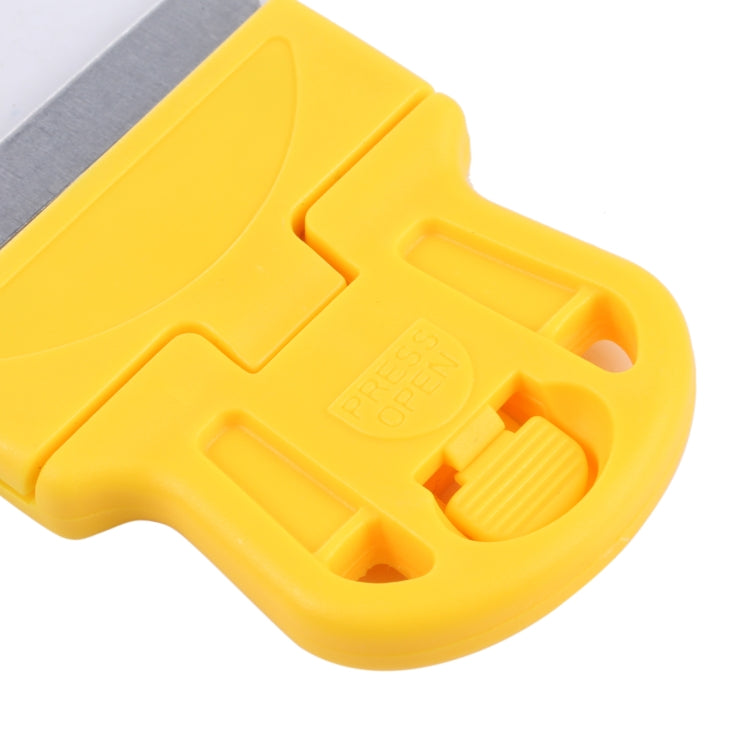Glue Remover Squeegee Sticker Cleaner Plastic Handle Scraper(Yellow) - Dust Remove Tool by buy2fix | Online Shopping UK | buy2fix