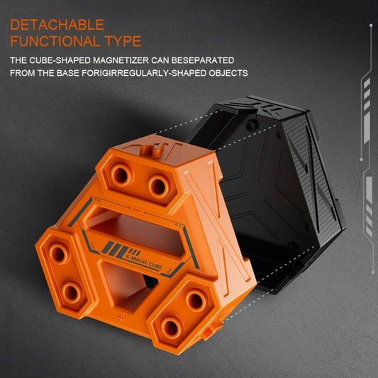 JAKEMY JM-Z21 Cube Shaped Screwdriver Magnetizer/Demagnetizer (Orange) by JAKEMY