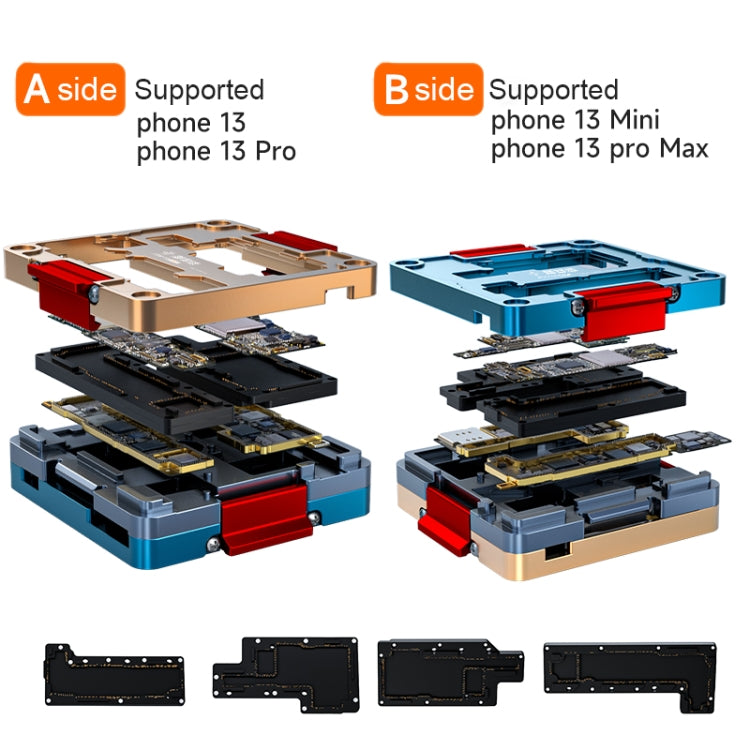 FIX-13 Layered Test Frame Motherboard Test Stand Fixture For iPhone 13 / 13 mini / 13 Pro / 13 Pro Max - Repair Platform by buy2fix | Online Shopping UK | buy2fix