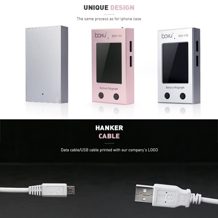 BAKU BA-19B Battery Polygraph for iPhone Battery (Grey) by BAKU