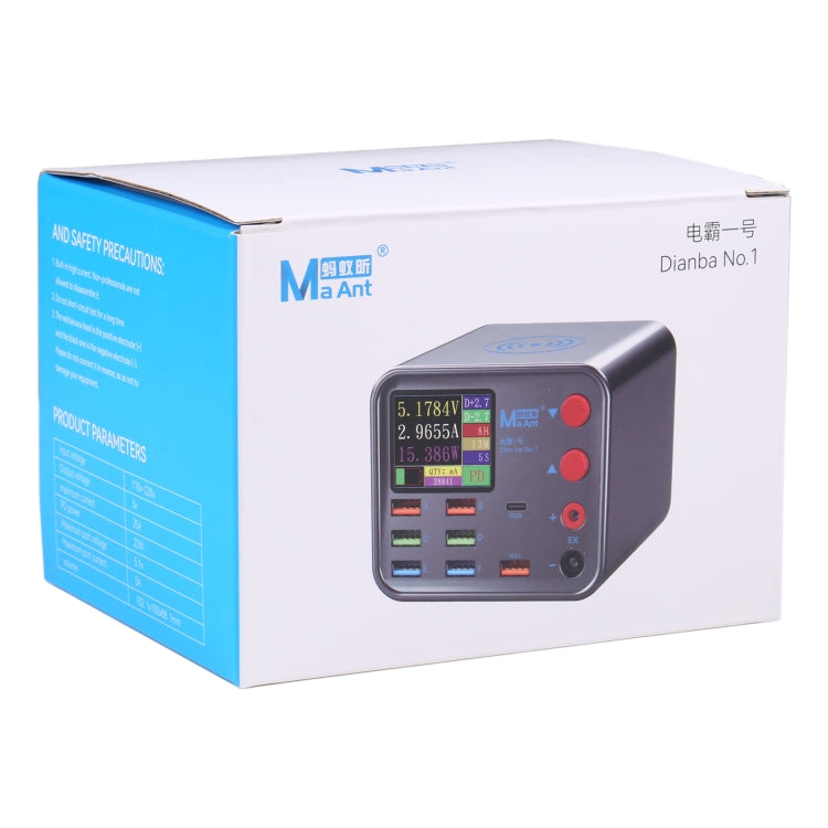 MaAnt Dianba NO.1 Multi-port Wireless USB PD Charger, EU Plug by MaAnt