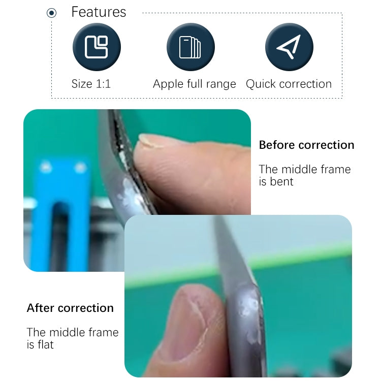 TBK-215A Mobile Phone Middle Frame Deformation and Bending Correction Repair Fixture by TBK