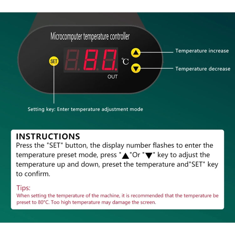 BST-B-856A AC 220V Electrical Vacuum Pump LCD Screen Separator, US Plug by BEST