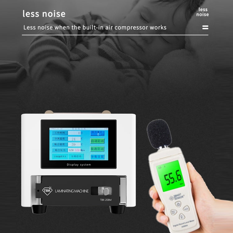 TBK 208M 3 in 1 Mini LCD Screen Vacuum Laminating Machine, EU Plug by TBK