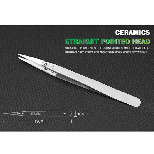 BAKU BA-I7-72MZ Stainless Steel Straight Tweezers by BAKU