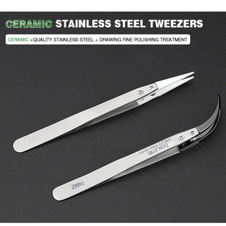 BAKU BA-I7-72MZ Stainless Steel Straight Tweezers by BAKU