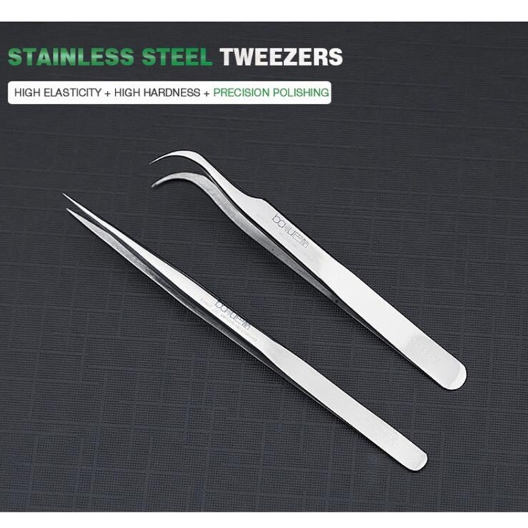 BAKU BA-i6-7-sa Stainless Steel Curved Tweezers by BAKU