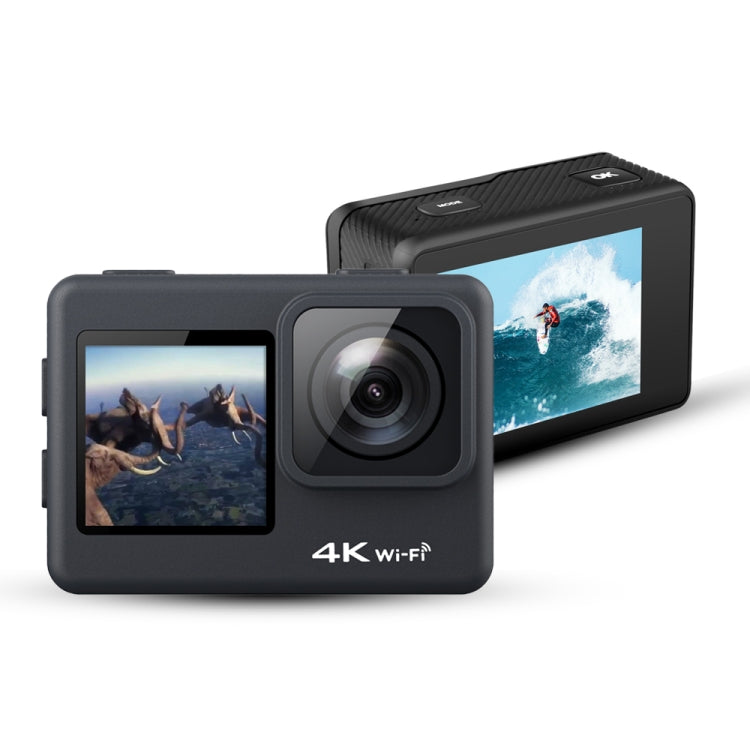C1 Dual-Screen 2.0 inch + 1.3 inch Screen Anti-shake 4K WiFi Sport Action Camera Camcorder with Waterproof Housing Case, Allwinner V316, 170 Degrees Wide Angle (Black) - Sports Camera by buy2fix | Online Shopping UK | buy2fix