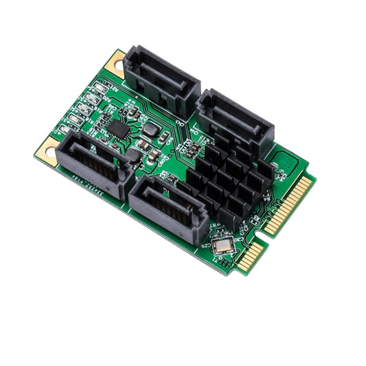 4 Port SATA III 6G Mini PCI Express Marvel 88SE9215 Controller Card - Add-on Cards by buy2fix | Online Shopping UK | buy2fix