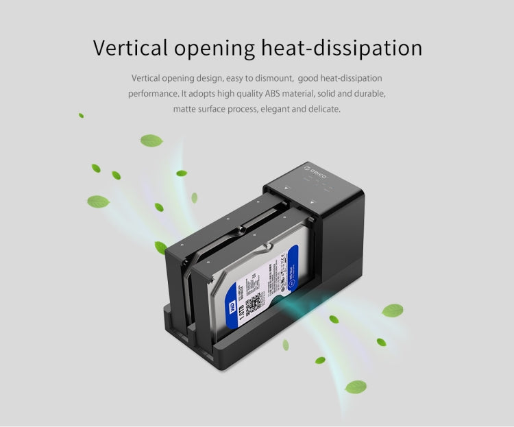 ORICO 6528US3-C 2.5 / 3.5 inch Hard Drive Enclosure with Duplicator by ORICO