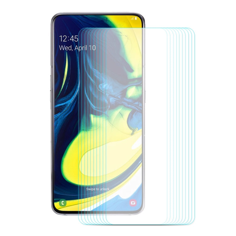 10 PCS ENKAY Hat-prince 0.26mm 9H 2.5D Curved Edge Tempered Glass Film for Galaxy A80 - Galaxy Tempered Glass by ENKAY | Online Shopping UK | buy2fix