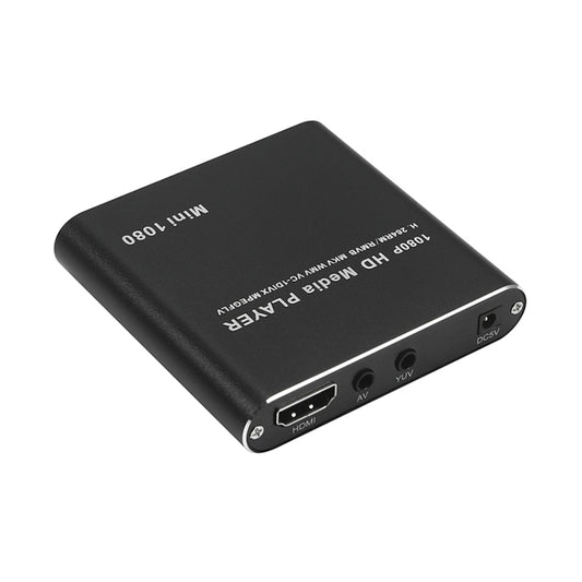 MINI 1080P Full HD Media USB HDD SD/MMC Card Player Box, EU Plug(Black) - Multimedia Player by buy2fix | Online Shopping UK | buy2fix