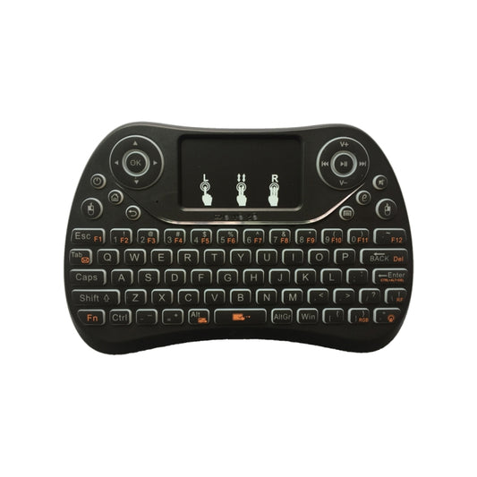 I8 Max 2.4GHz Mini Wireless Keyboard with Touchpad Rechargeable Fly Air Mouse Smart Game 7-color Backlit by buy2fix