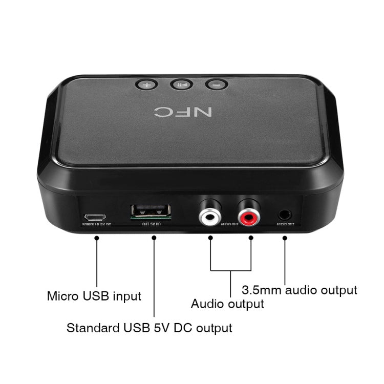 B10 NFC Desktop Bluetooth Music Receiver 4.1 Bluetooth Adapter USB Drive Reads Bluetooth Speaker - Audio Receiver Transmitter by buy2fix | Online Shopping UK | buy2fix