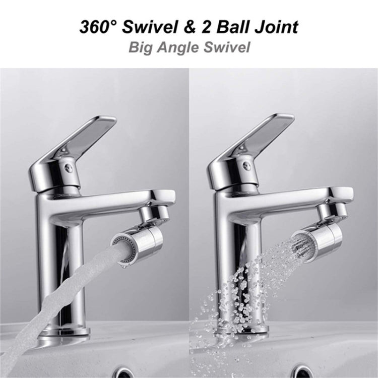 Dual-Function Faucet Spout Bubbler Splash-Proof Two-Function Kitchen Copper Filter, interface:External - Faucets & Accessories by buy2fix | Online Shopping UK | buy2fix
