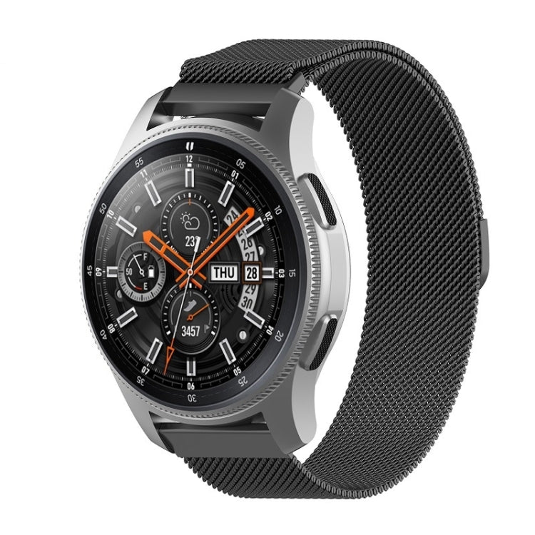 18mm Milan Stainless Steel Mesh Watch Band(Black) - Watch Bands by buy2fix | Online Shopping UK | buy2fix