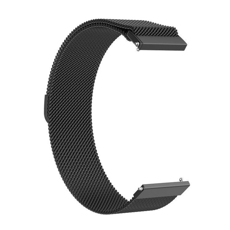 18mm Milan Stainless Steel Mesh Watch Band(Black) - Watch Bands by buy2fix | Online Shopping UK | buy2fix