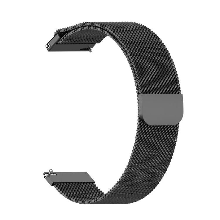 18mm Milan Stainless Steel Mesh Watch Band(Black) - Watch Bands by buy2fix | Online Shopping UK | buy2fix