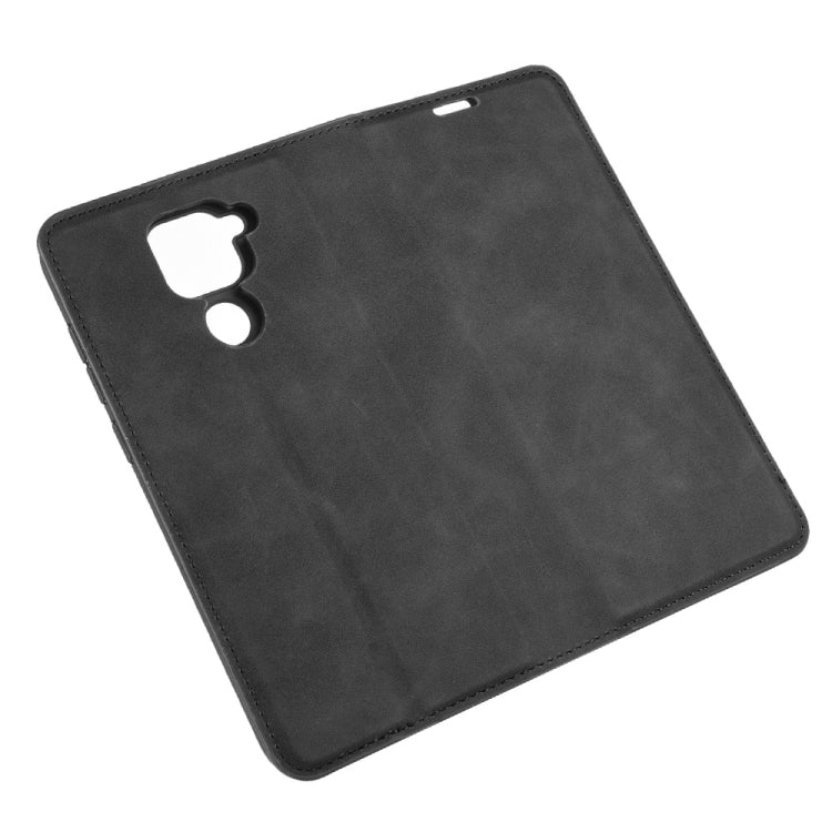 For Xiaomi Redmi Note 9/10X 4G Retro-skin Business Magnetic Suction Leather Case with Holder & Card Slots & Wallet(Black) - Xiaomi Cases by buy2fix | Online Shopping UK | buy2fix