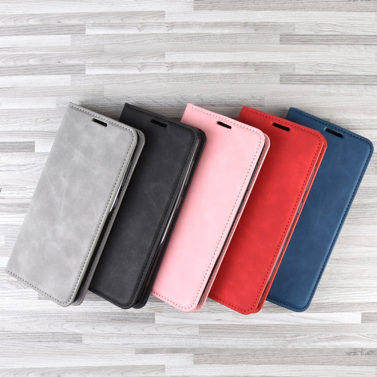 For Xiaomi Redmi Note 9/10X 4G Retro-skin Business Magnetic Suction Leather Case with Holder & Card Slots & Wallet(Black) - Xiaomi Cases by buy2fix | Online Shopping UK | buy2fix