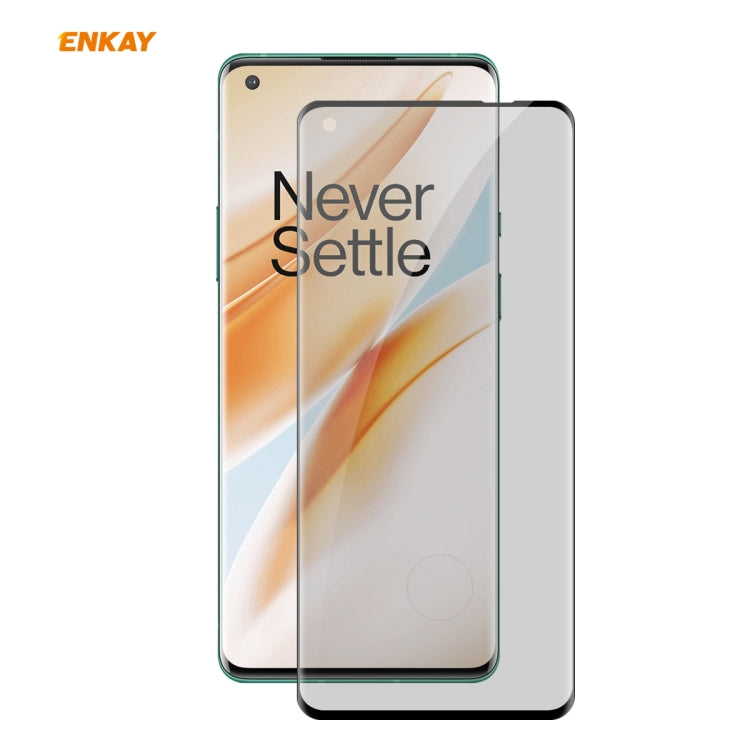 ENKAY Hat-Prince 0.26mm 9H 3D Curved Heat Bending Privacy Anti-spy Full Screen Tempered Glass Film - OnePlus Tempered Glass by ENKAY | Online Shopping UK | buy2fix
