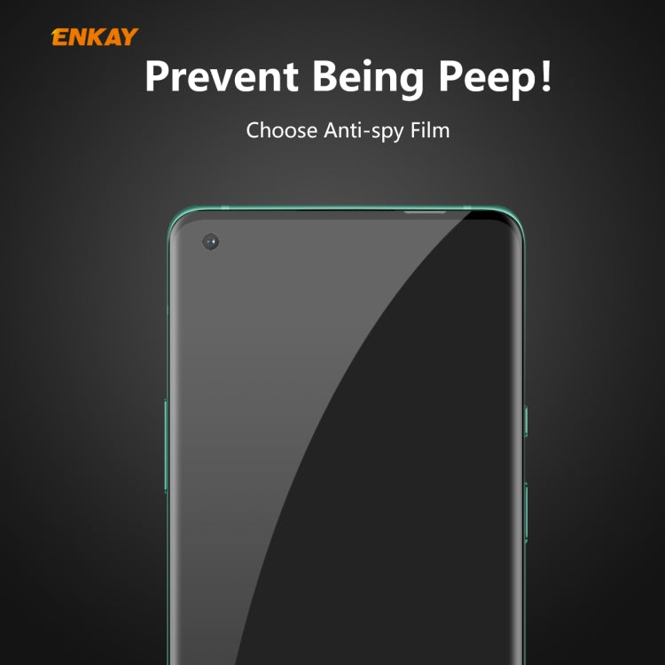 ENKAY Hat-Prince 0.26mm 9H 3D Curved Heat Bending Privacy Anti-spy Full Screen Tempered Glass Film - OnePlus Tempered Glass by ENKAY | Online Shopping UK | buy2fix