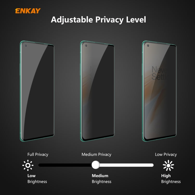 ENKAY Hat-Prince 0.26mm 9H 3D Curved Heat Bending Privacy Anti-spy Full Screen Tempered Glass Film - OnePlus Tempered Glass by ENKAY | Online Shopping UK | buy2fix