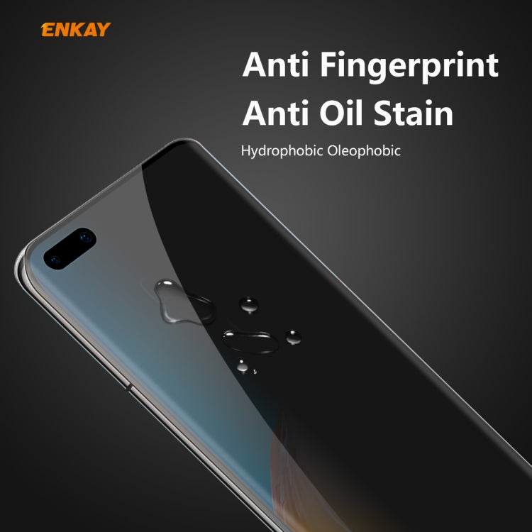 For Huawei P40 Pro ENKAY Hat-Prince 0.26mm 9H 3D Curved Heat Bending Privacy Anti-spy Full Screen Tempered Glass Film - Huawei Tempered Glass by ENKAY | Online Shopping UK | buy2fix