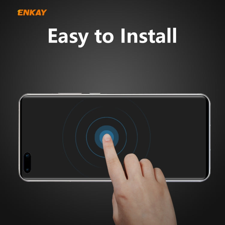 For Huawei P40 Pro ENKAY Hat-Prince 0.26mm 9H 3D Curved Heat Bending Privacy Anti-spy Full Screen Tempered Glass Film - Huawei Tempered Glass by ENKAY | Online Shopping UK | buy2fix