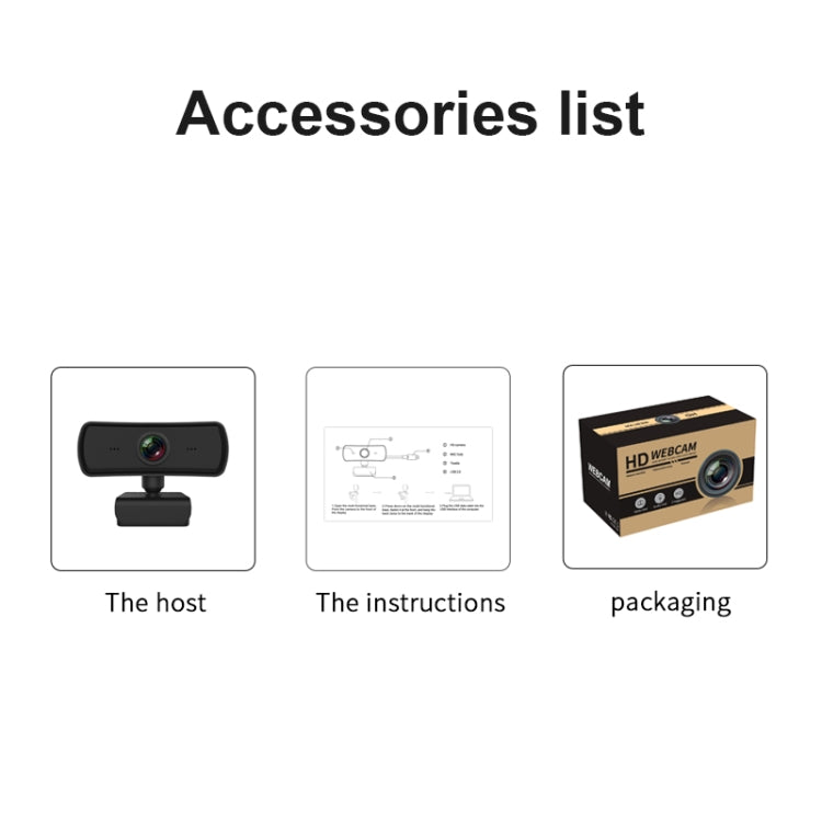 C3 400W Pixels 2K Resolution Auto Focus HD 1080P Webcam 360 Rotation For Live Broadcast Video Conference Work WebCamera With Mic USB Driver-free by buy2fix