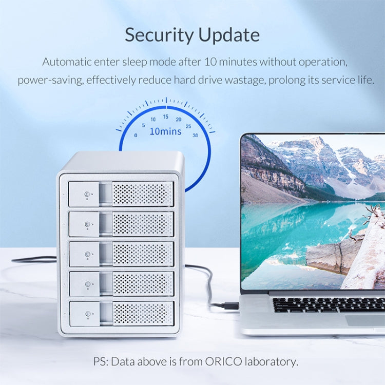 ORICO 9548U3-BK 3.5-Inch Multi-Bay Hard Drive Enclosure - HDD Enclosure by ORICO | Online Shopping UK | buy2fix