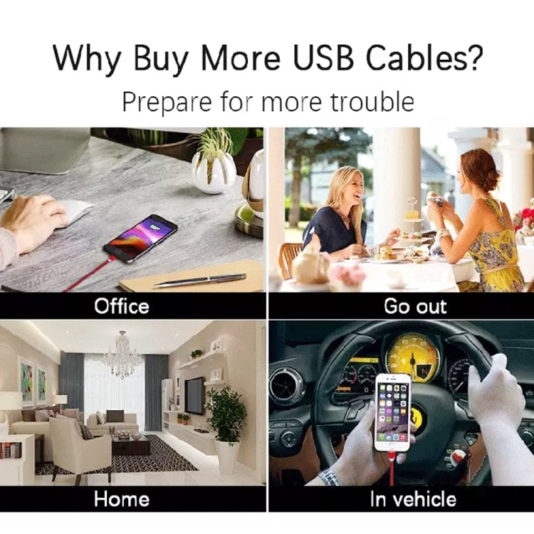 3 in 1 USB to 8 Pin + Type-C/USB-C + Micro USB Magnetic Metal Interface Nylon Braided Charging Cable, Length: 1m(Silvery) - Charging Cable & Head by buy2fix | Online Shopping UK | buy2fix