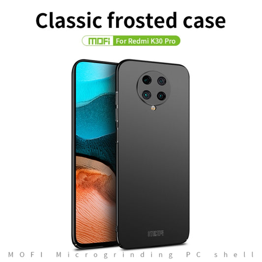 For Xiaomi Redmi K30 Pro MOFI Frosted PC Ultra-thin Hard Case(Black) by MOFI