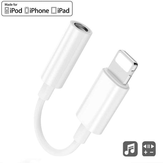 Zs-kl21836 2 PCS 8 Pin to 3.5mm Earphone Adapter Audio Adapter, Compatible with IOS 13 System - Earphone Adapter by buy2fix | Online Shopping UK | buy2fix