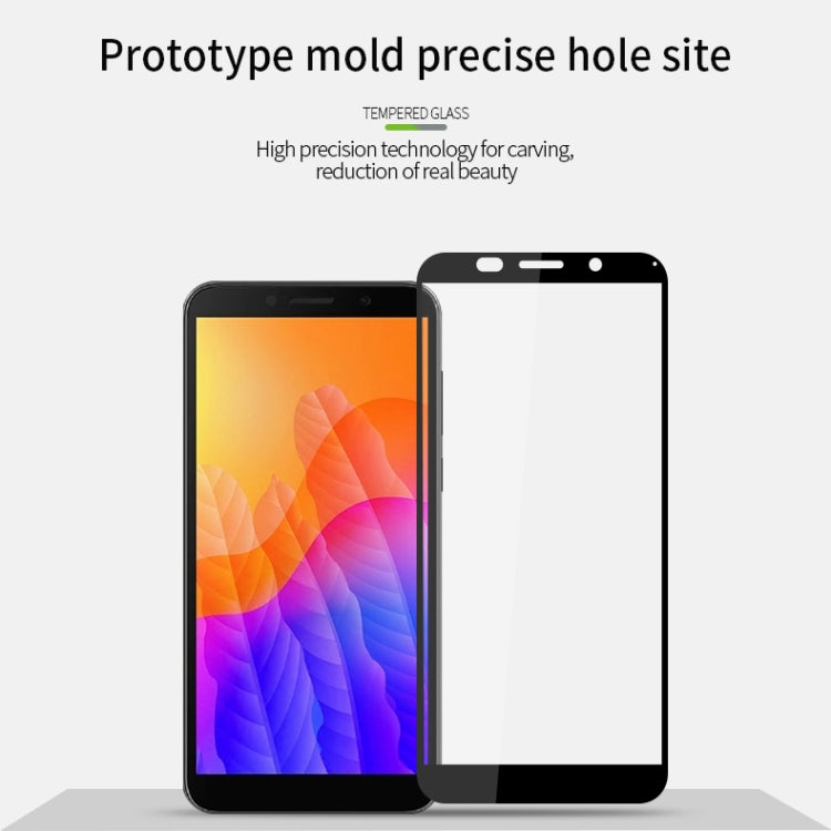 For Huawei Y5P/Y5 Prime PINWUYO 9H 2.5D Full Screen Tempered Glass Film(Black) - Huawei Tempered Glass by PINWUYO | Online Shopping UK | buy2fix