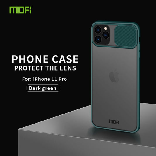 For iPhone 11 Pro MOFI Xing Dun Series Translucent Frosted PC + TPU Privacy Anti-glare Shockproof All-inclusive Protective Case(Green) - iPhone 11 Pro Cases by MOFI | Online Shopping UK | buy2fix