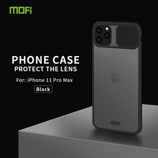 For iPhone 11 Pro Max MOFI Xing Dun Series Translucent Frosted PC + TPU Privacy Anti-glare Shockproof All-inclusive Protective Case(Black) by MOFI