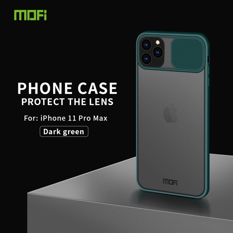 For iPhone 11 Pro Max MOFI Xing Dun Series Translucent Frosted PC + TPU Privacy Anti-glare Shockproof All-inclusive Protective Case(Green) - iPhone 11 Pro Max Cases by MOFI | Online Shopping UK | buy2fix