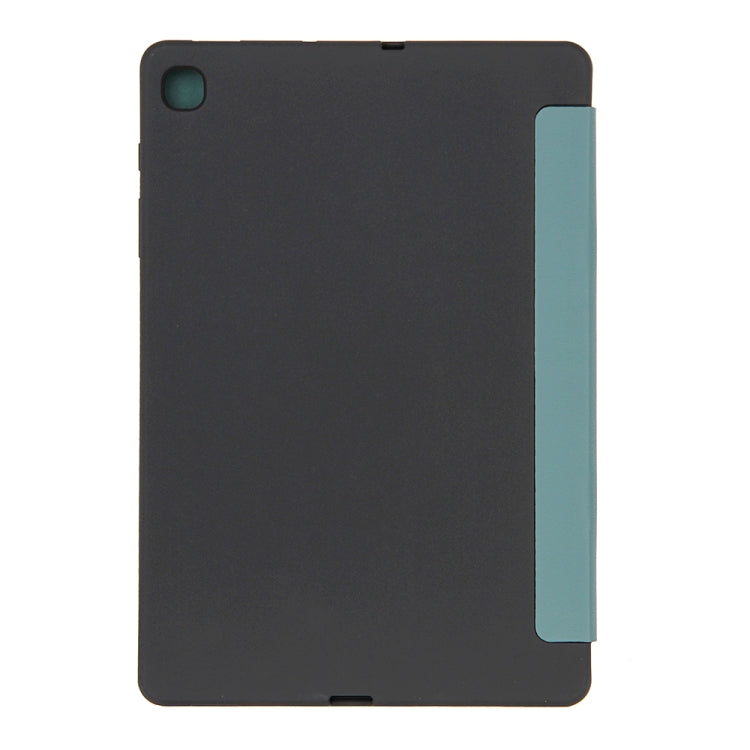 For Samsung Galaxy S6 Lite P610 Honeycomb Ventilation Foldable Deformation Horizontal Flip PU Leather Case with 3-Folding Holder & Pen Slot & Smart Sleep / Wake-up(Dark Night Green) - Tab S6 Lite P610 / P615 by buy2fix | Online Shopping UK | buy2fix