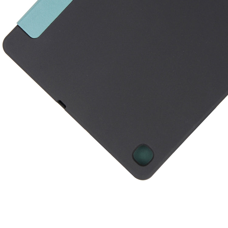 For Samsung Galaxy S6 Lite P610 Honeycomb Ventilation Foldable Deformation Horizontal Flip PU Leather Case with 3-Folding Holder & Pen Slot & Smart Sleep / Wake-up(Dark Night Green) - Tab S6 Lite P610 / P615 by buy2fix | Online Shopping UK | buy2fix