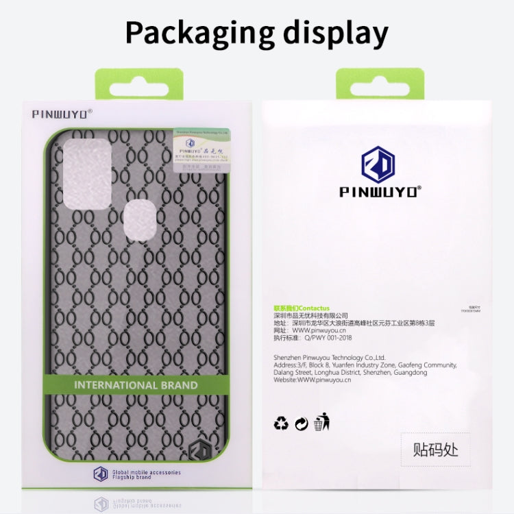 For Samsung Galaxy A21s PINWUYO Series 2nd Generation PC + TPU Anti-drop All-inclusive Protective Shell Matte Back Cover(White) by PINWUYO