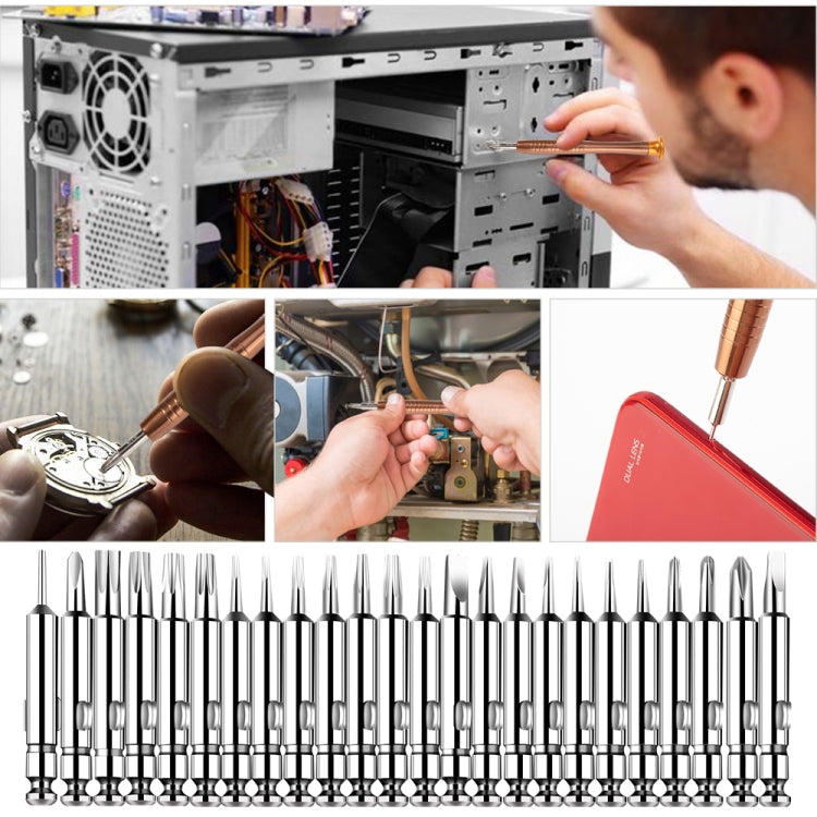 27 in 1 Magnetic Suction Portable Wallet Type Screw Driver Set Mobile Phone Tablet Maintenance Tool by buy2fix