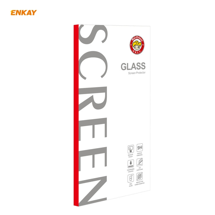 For Huawei P40 Lite ENKAY Hat-Prince Full Glue 0.26mm 9H 2.5D Tempered Glass Full Coverage Film by ENKAY