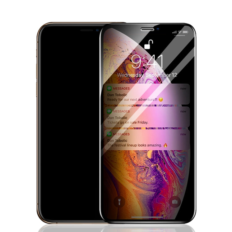 For iPhone 12 / 12 Pro mocolo 0.33mm 9H 2.5D Full Glue Privacy Anti-glare Tempered Glass Film - iPhone 12 / 12 Pro Tempered Glass by mocolo | Online Shopping UK | buy2fix