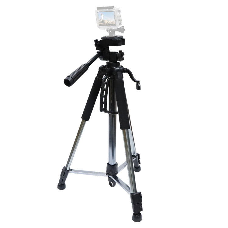 L-1200 Camera Tripod Live Broadcast Bracket For Mobile Phones, Cameras, Projectors 55-148CM Universal Adjustable Tripod (Silver) - Tripods by buy2fix | Online Shopping UK | buy2fix