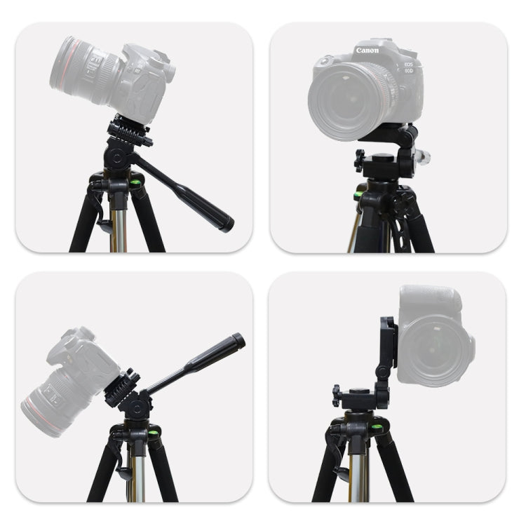 L-1200 Camera Tripod Live Broadcast Bracket For Mobile Phones, Cameras, Projectors 55-148CM Universal Adjustable Tripod (Silver) - Tripods by buy2fix | Online Shopping UK | buy2fix