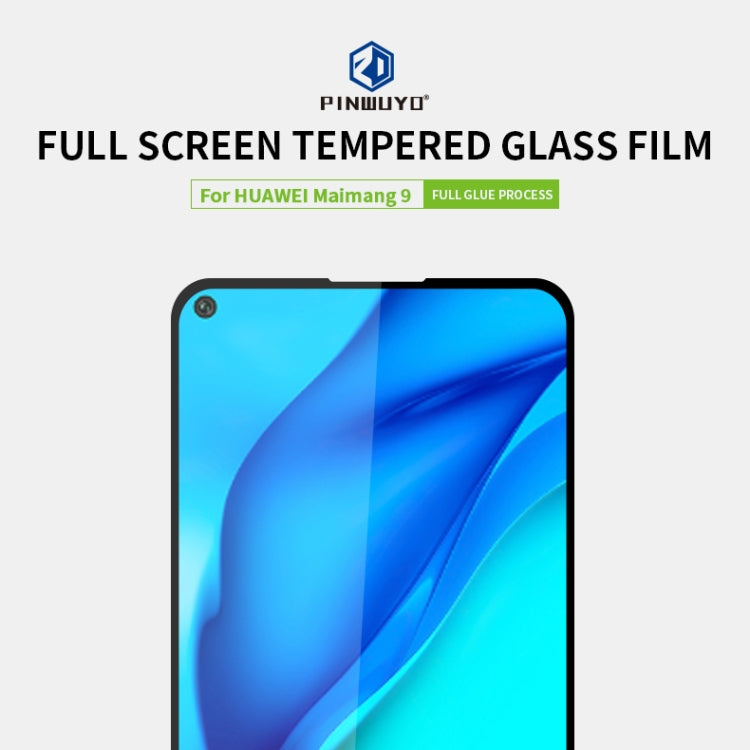 For Huawei Maimang9/Mate 40Lite PINWUYO 9H 2.5D Full Screen Tempered Glass Film(Black) - Huawei Tempered Glass by PINWUYO | Online Shopping UK | buy2fix