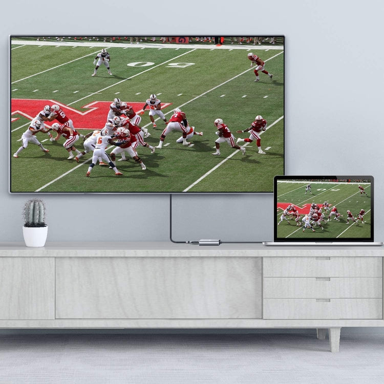 ZS-SG4T1HD2 4-in-1 Type-C to Dual HDMI + USB 3.0 Port + Type-C PD Charging Port Multi-functional HD Dock Adapter(Grey) by buy2fix