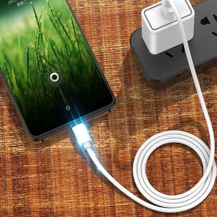 2.4A USB Male to Micro USB Male Interface Charge Cable, Length: 1m(White) by buy2fix